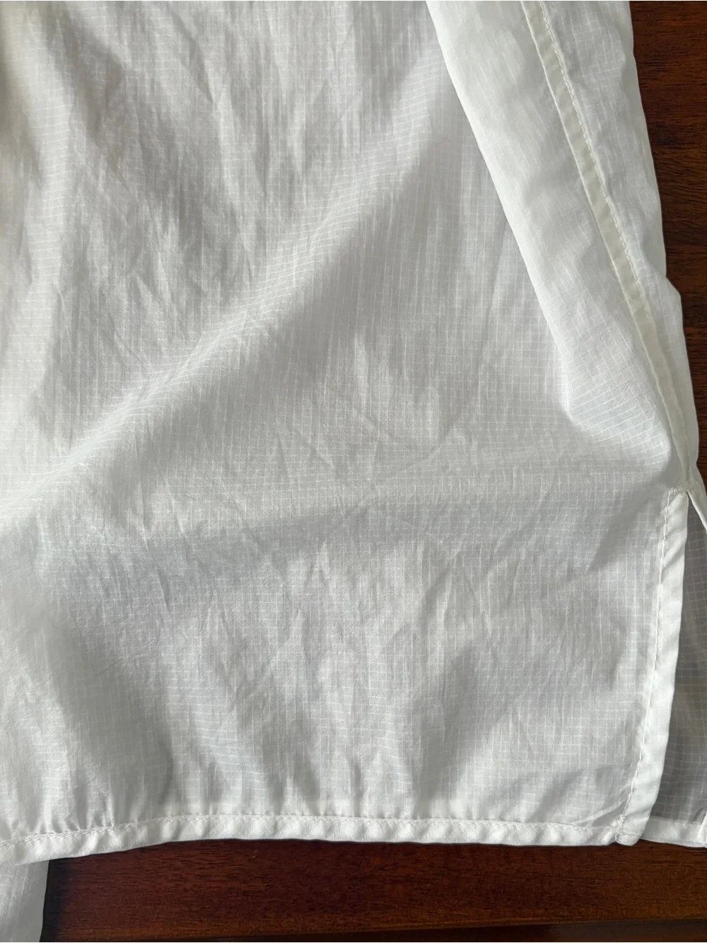 Alo Yoga White Cloud Nine Nylon‎ Sheer Wide Leg Drawstring Beach Pants